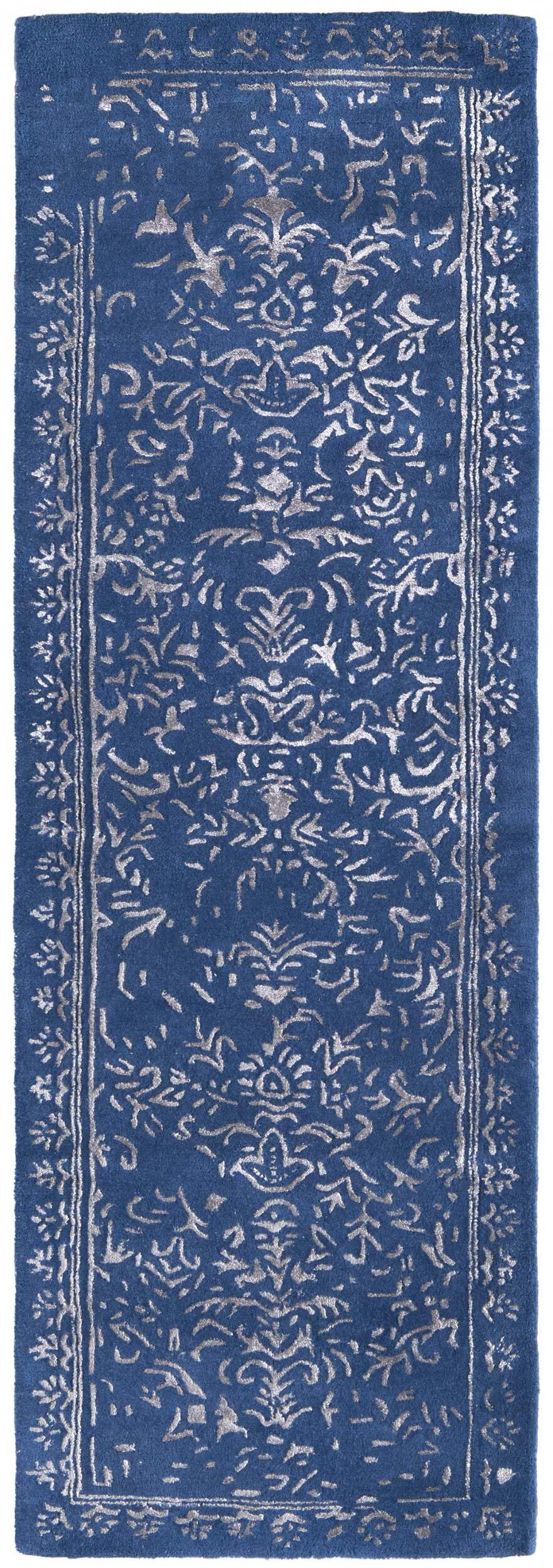 HomeRoots 512534 8 x 10 ft. Ivory Tan & Pink Wool Floral Hand Tufted Handmade Distressed Rectangle Area Rug