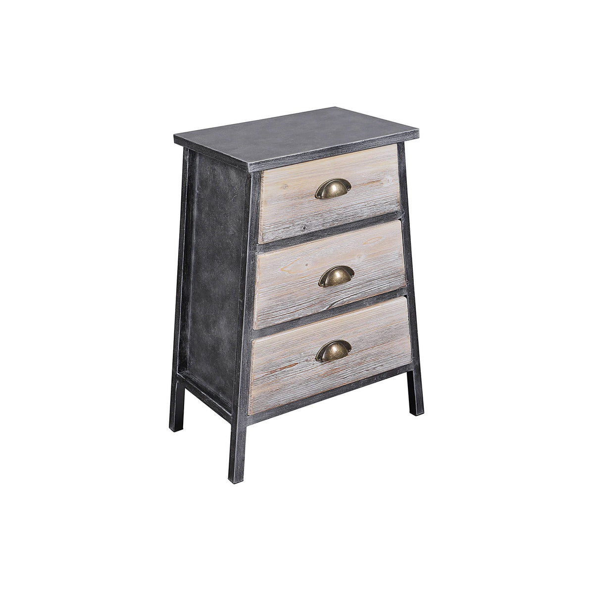 4D Concepts Claremont Collection 3 Drawers, Gray