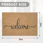 Mwazzll Large Welcome Mat Outdoor Indoor Non Slip Doormat Durable Easy To Clean Super Absorb Mud Front Door Mats For Entrance,Pa