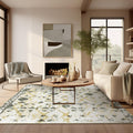 Ashler Abstract Rug, 6x9 Area Rugs, Modern Abstract Area Rug for Living Room, Bedroom, Kitchen Dining Room, Office, Yellow/Green
