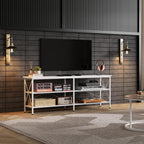 Wlive Tv Stand Up To 70 Inch Tv, 63' Entertainment Center, Tv Media Console With 3-Tier Storage Shelves For Living Room And Bedroom, White