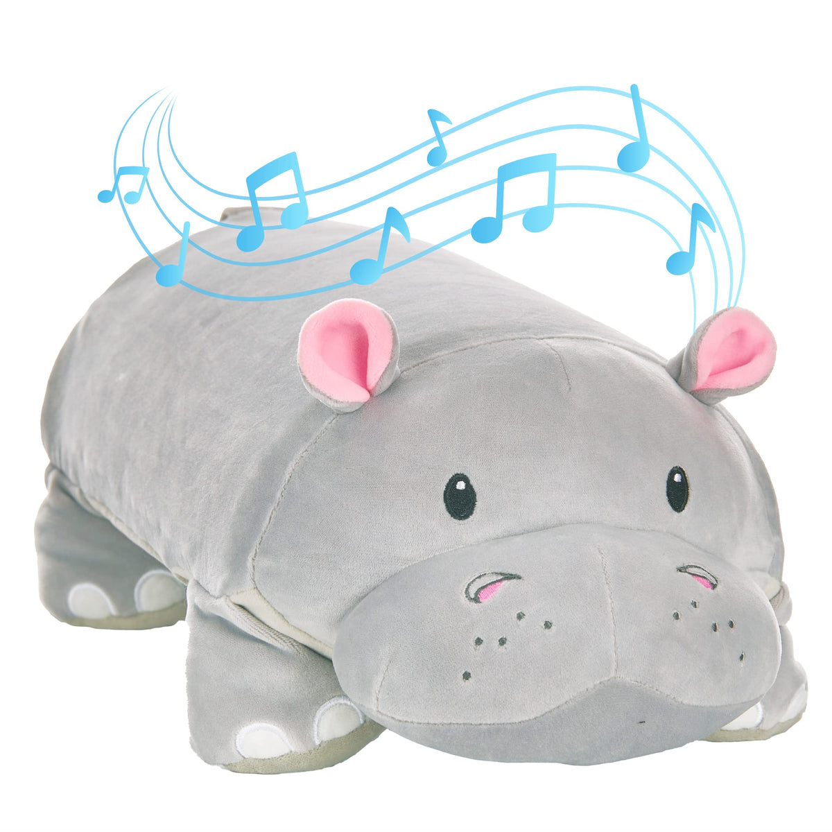 Melody Mates Memory Foam 15    Pillow Plush With Wireless Headphone Speakers Embedded To Play Music, Videos, Or Soothing White N