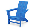 Polywood Ad420Pb Modern Adirondack Chair, Pacific Blue, Durable High Density Polyethylene Construction, Easy Assembly, Waterproof, Comfortable Contoured Seat