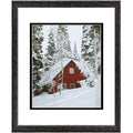 Golden State Art, 11x14 Distressed Black Wood Frame with White over Black Double Mat - Displays 8x10 Photos - Real Glass, Sawtoo