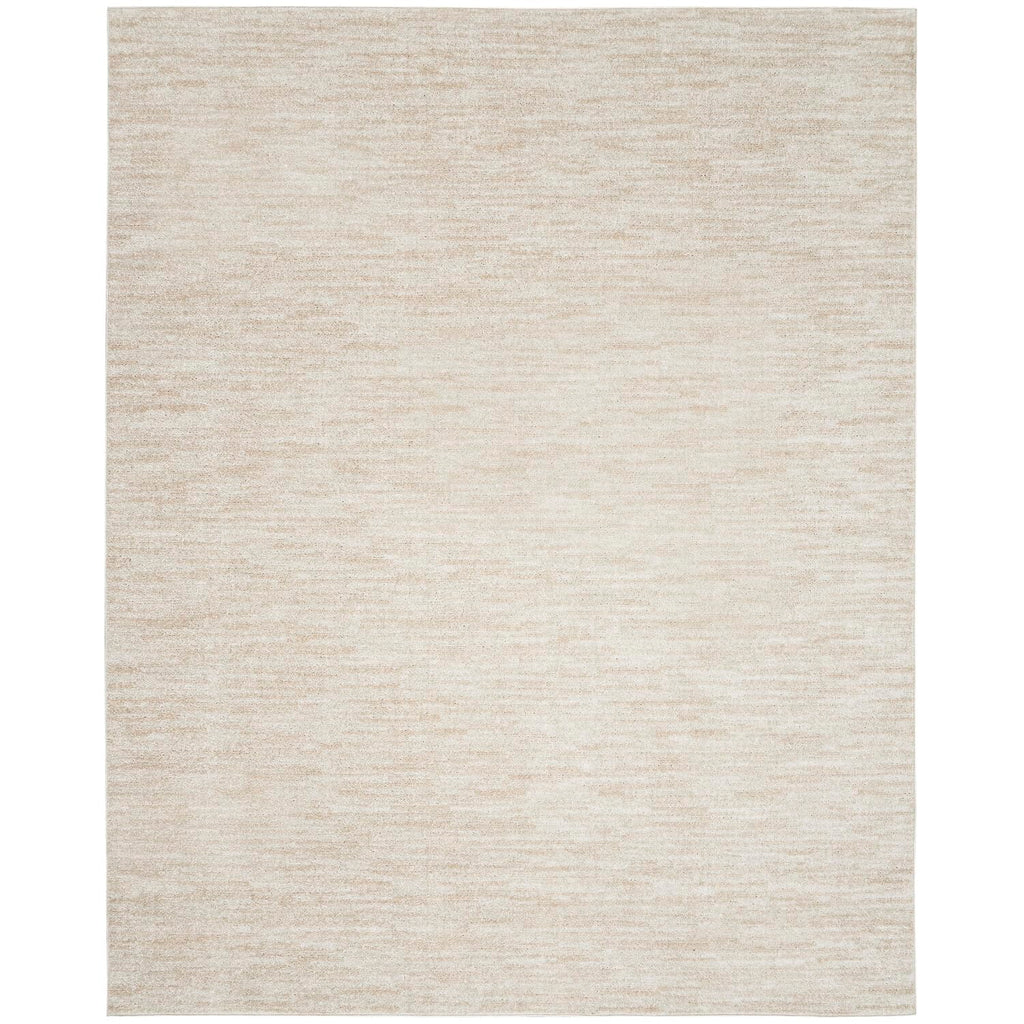 Nourison Essentials Indoor/Outdoor Ivory Beige 9' X 12' Area Rug, Easy Cleaning, Non Shedding, Bed Room, Living Room, Dining Roo