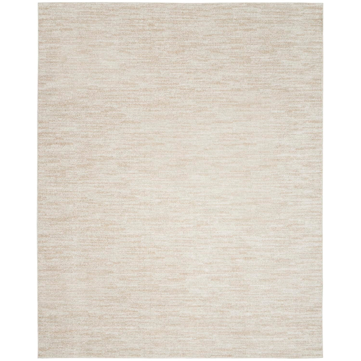 Nourison Essentials Indoor/Outdoor Ivory Beige 9' X 12' Area Rug, Easy Cleaning, Non Shedding, Bed Room, Living Room, Dining Roo