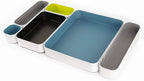 Three By Three Seattle 6 Piece Metal Organizer Tray Set For Storing Makeup, Stationery, Utensils, And More In Office Desk, Kitch
