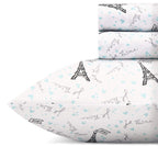 Betsey Johnson - Twin Xl Sheets, Silky & Lightweight Bedding, Fade & Wrinkle Resistant (Je T'Aime Paris, Twin Xl)