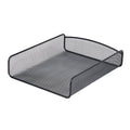 Safco Onyx Mesh Single Tray Desktop Organizer | Heavy Duty Steel | Powder Coat Finish | 11.75 X 9.25 X 2.5' | Office Supplies O