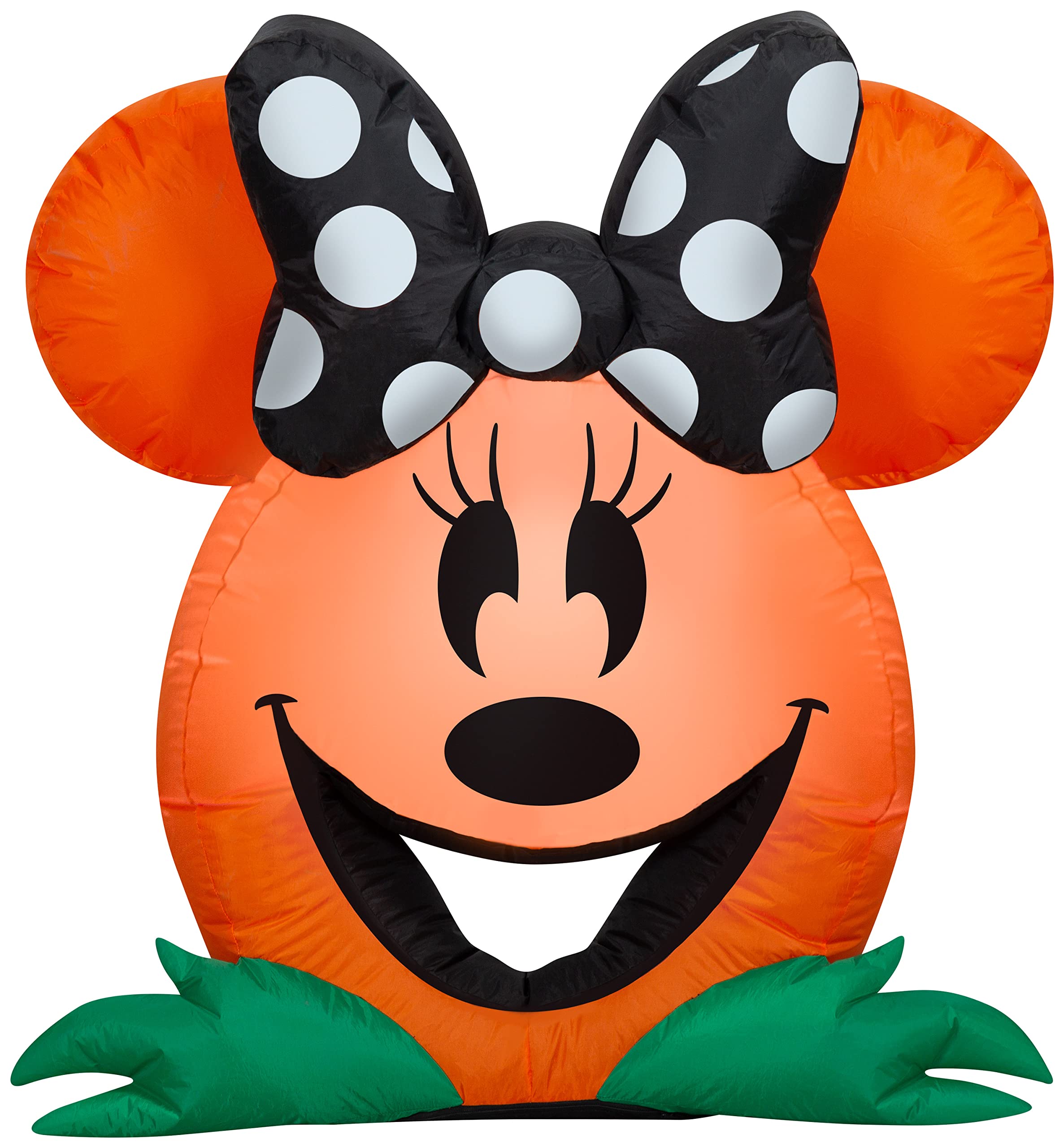 Gemmy Airblown Inflatable Cutie Minnie Mouse Disney, 3 Ft Tall, Orange