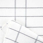 Martha Stewart Modern Waffle Kitchen Towel Set 6-Pack, Grey, 16''X28''