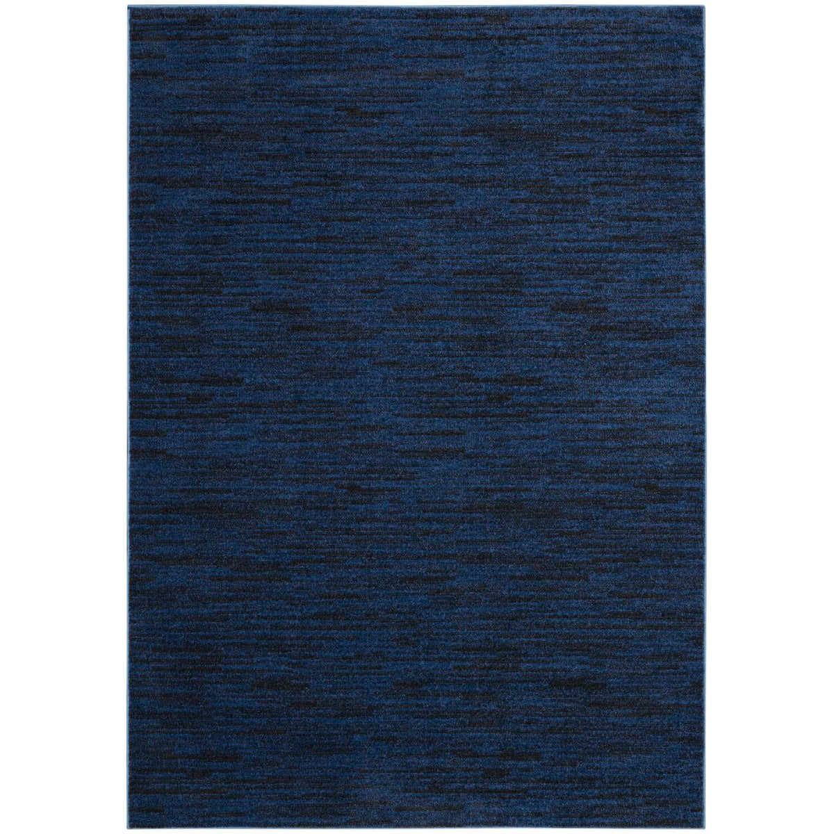 Nourison Essentials Indoor/Outdoor Midnight Blue 5' X 7' Area Rug, Easy Cleaning, Non Shedding, Bed Room, Living Room, Dining Ro