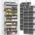 2 Pack Over the Door Organizer 5 Tiers, Extra Large Behind Door Storage of 10 Compartments, 80 lbs Weight Capacity Over Door Org
