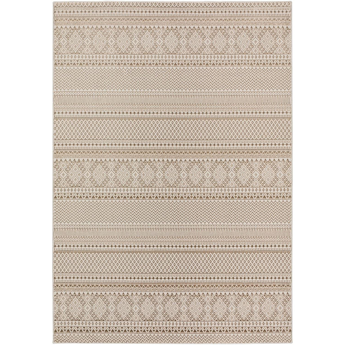 Rhodes Rr2 Taupe Transitional Rug Rectangle 5' 1&quot; X 7 ' 5&quot;