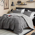 Comfort Spaces Comforter Set Vibrant Reversible Comforters King Size Quilted Bedding Set, All Season Lightweight Bedding, Soft M