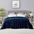 Dreamnine Oversized Soft Plush Flannel Fleece Blanket King Size 108'' X 90'',Solid Shag Minky Lightweight Fuzzy Microfiber Blank