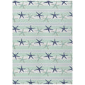 Addison Rugs Surfside Asr42 Seaglass 9' X 12' Indoor Outdoor Rug, Easy Clean, Machine Washable, Non Shedding, Bedroom, Living Room, Dining Room, Kitchen, Patio Rug