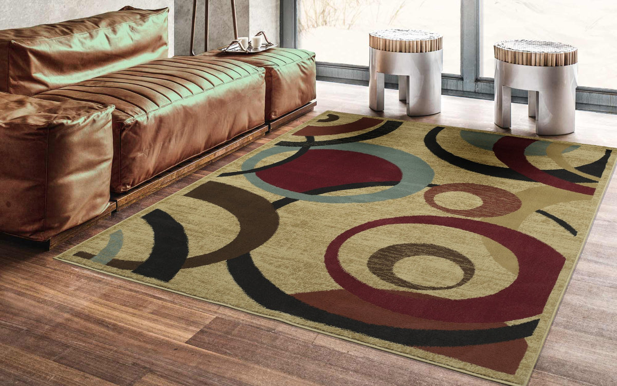Ottomanson Rixos Collection Rug Ottomanson Jute Back Royal Collection Low Pile Rug, 5 ft 3 in x 7 ft ...