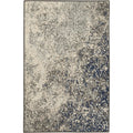 Nourison Passion Charcoal/Ivory 1'10'' x 2'10'' Area--Rug, Modern, Abstract, Easy--Cleaning, Non Shedding, Bed Room, Living Room