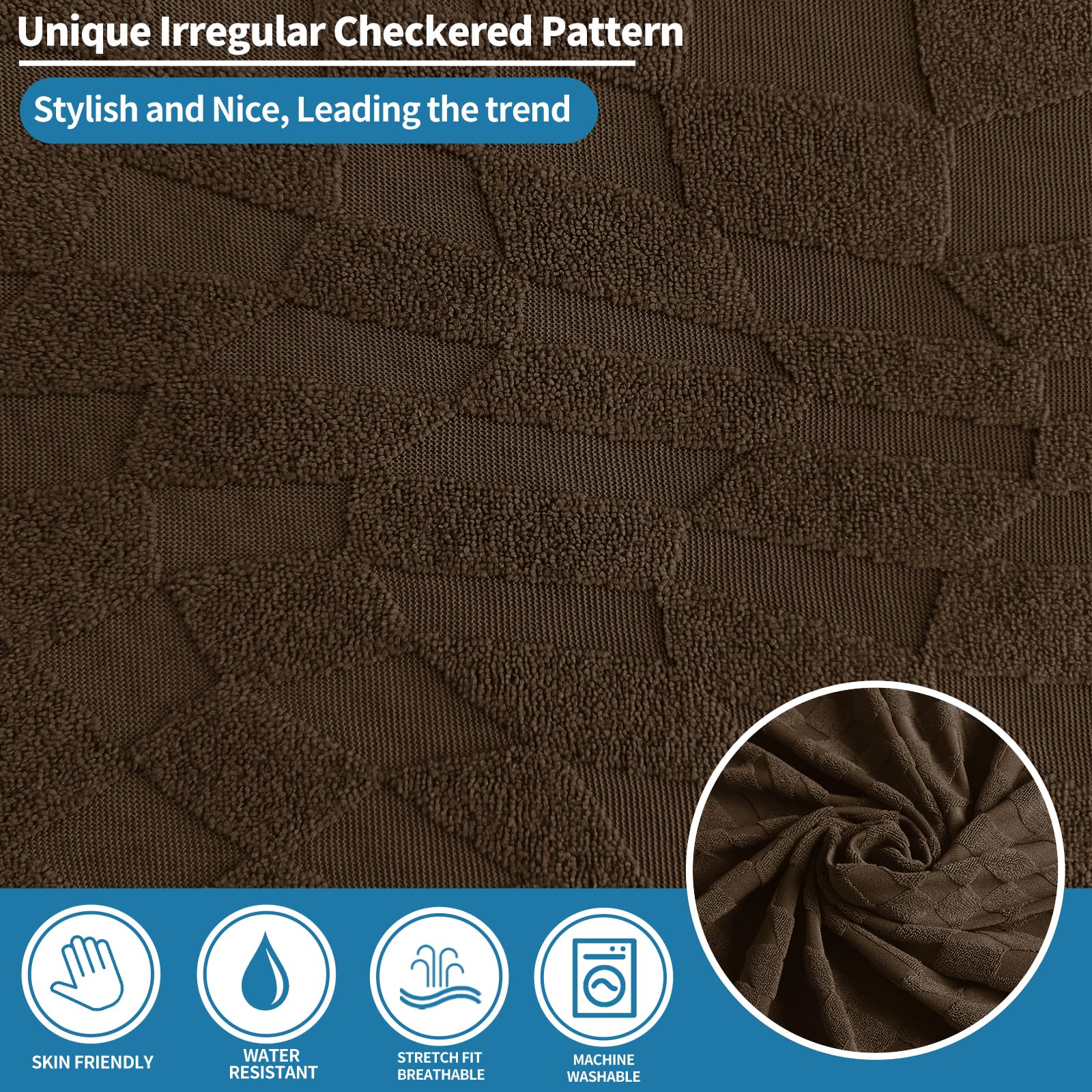 2024 Recliner Chair Covers (24''-37'') Newest 3-Piece Lazy Boy Recliner Cover, Stretch Slipcovers With Elastic & Ties That Stay