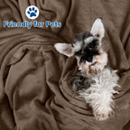 Phf Ultra Soft Fleece Blanket Queen Size, No Shed No Pilling Luxury Plush Cozy 300Gsm Lightweight Blanket For Bed, Couch, Chair, Sofa Suitable For All Season, 90' X 90', Cocoa Brown