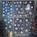 Outus 570 Pieces Snowflake Window Clings Winter Window Clings Christmas Snowflake Decal Stickers Window Clings Decorations for C