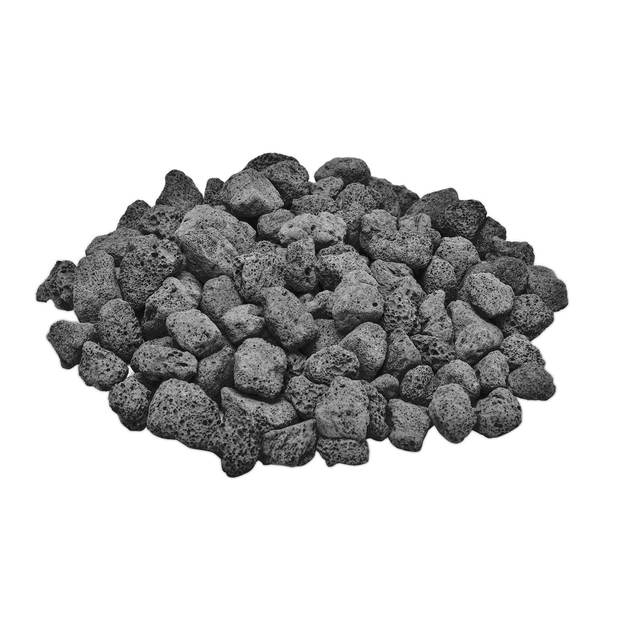 Skyflame10Lb Natural Lava Rocks For Fire Pits, Fire Tables,Fireplaces, Garden Landscaping Decoration, Indoor And Outdoor Use, 3/