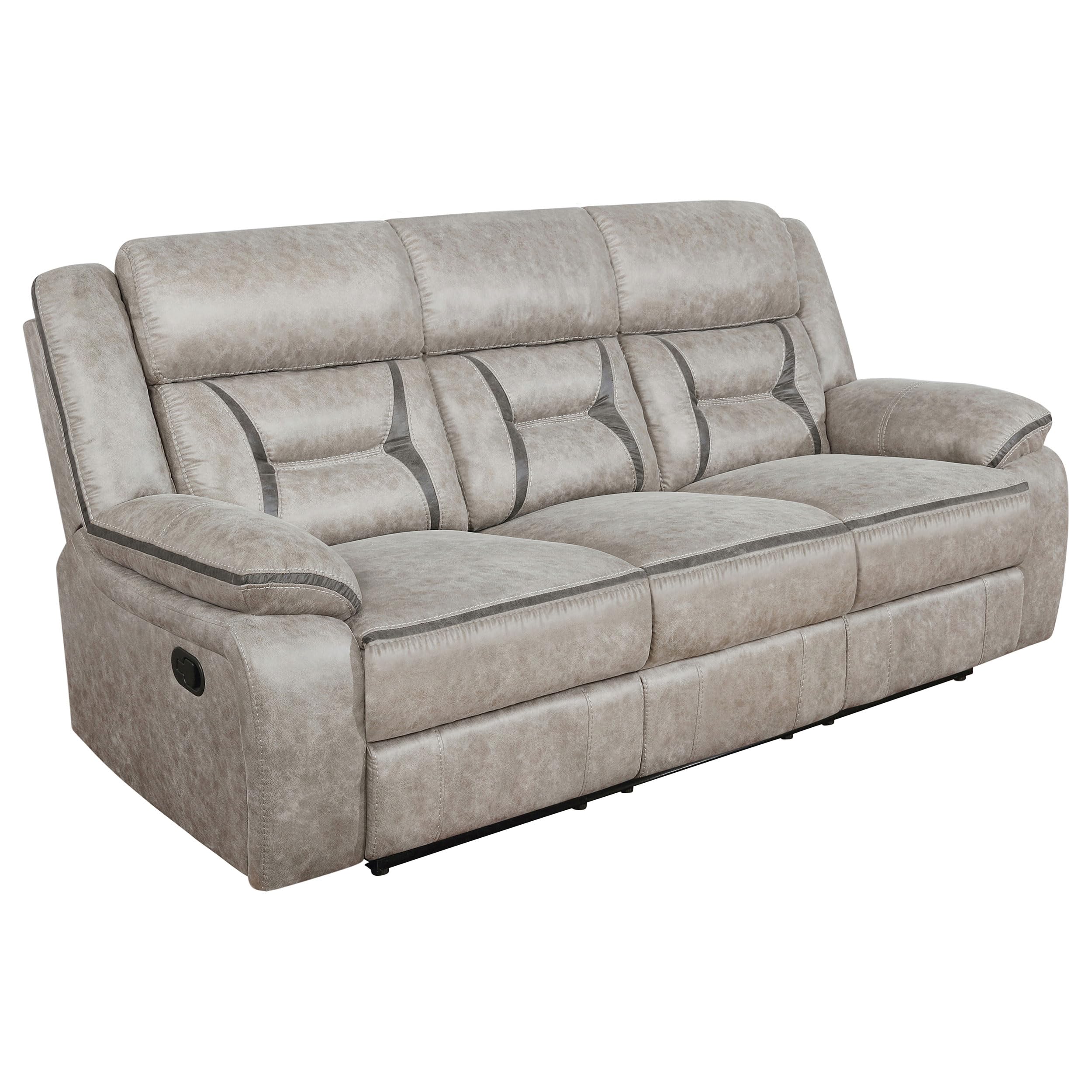 Coaster Greer 2-Piece Motion Sofa Set, Taupe