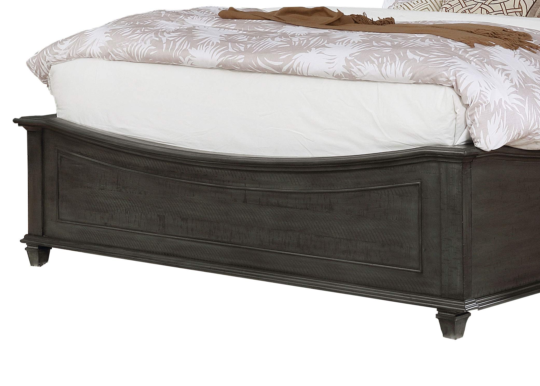Best Quality Furniture California King Bed Only, Rustic Gray