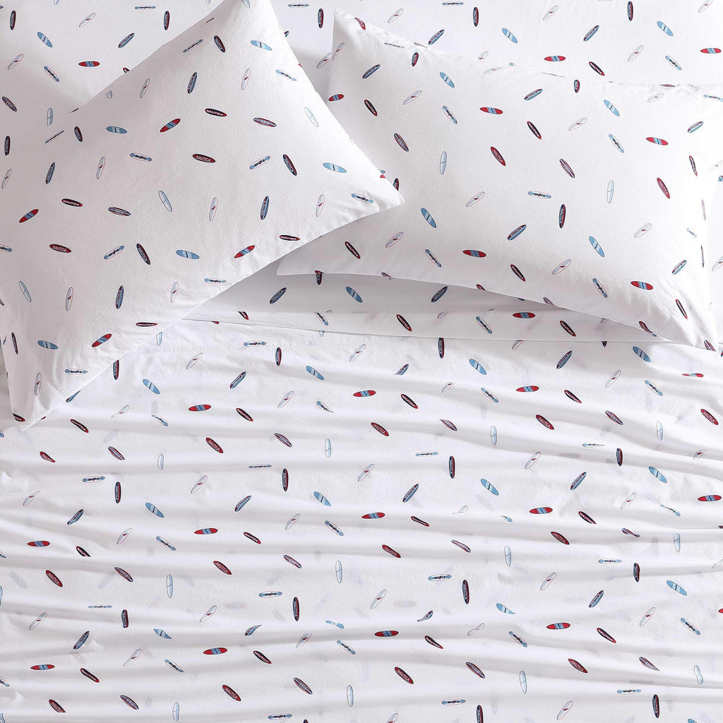 Nautica - Twin Xl Sheets, Cotton Percale Bedding Set, Casual Home Decor (High Surf Navy, Twin Xl)