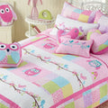 Cozy Line Home Fashions 100% Cotton Reversible Quilt Bedding Set, Coverlet Bedspread All Season Lightweight For Kids Toddler Gir