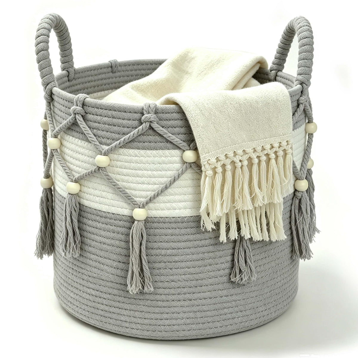 Blanket Basket for Living Room Storage Basket for Toy Organizer