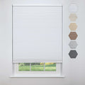 Linen Avenue Cordless Standard Blackout Cellular Shade 46 1/2 W x 48 H, White (Arrives 1/4  Narrower)