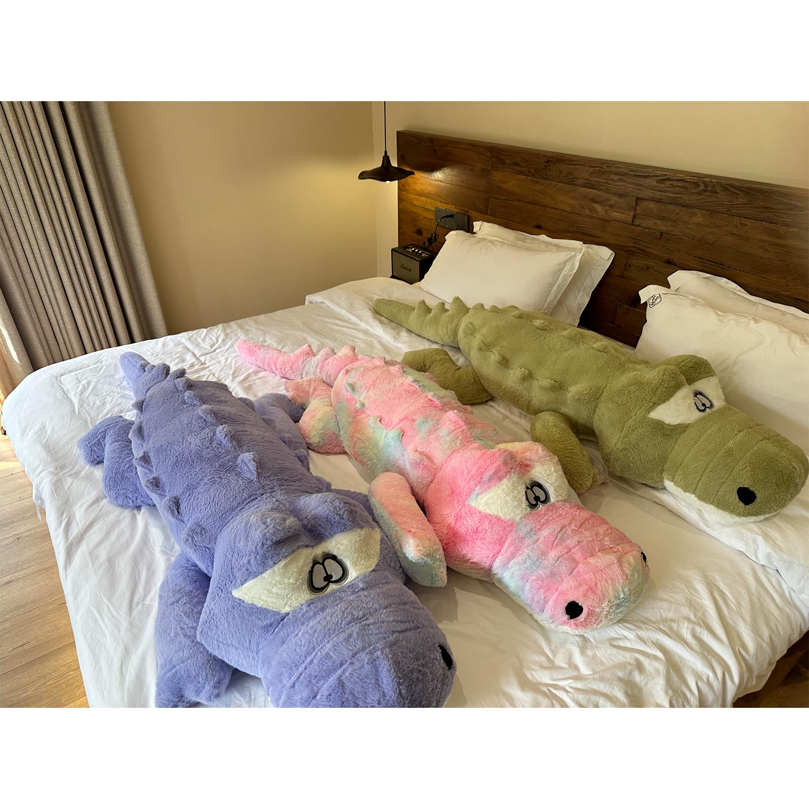 Hofun4U Alligator Plush Pillow, 61 Inch Alligator Stuffed Animal, Home Decor Christmas Valentines Birthday Gift For Boys Girls A