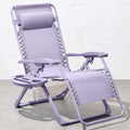 Best Choice Products Adjustable Zero Gravity Chair, Monochromatic Color Folding Patio Recliner W/Side Tray, Headrest - Lavender