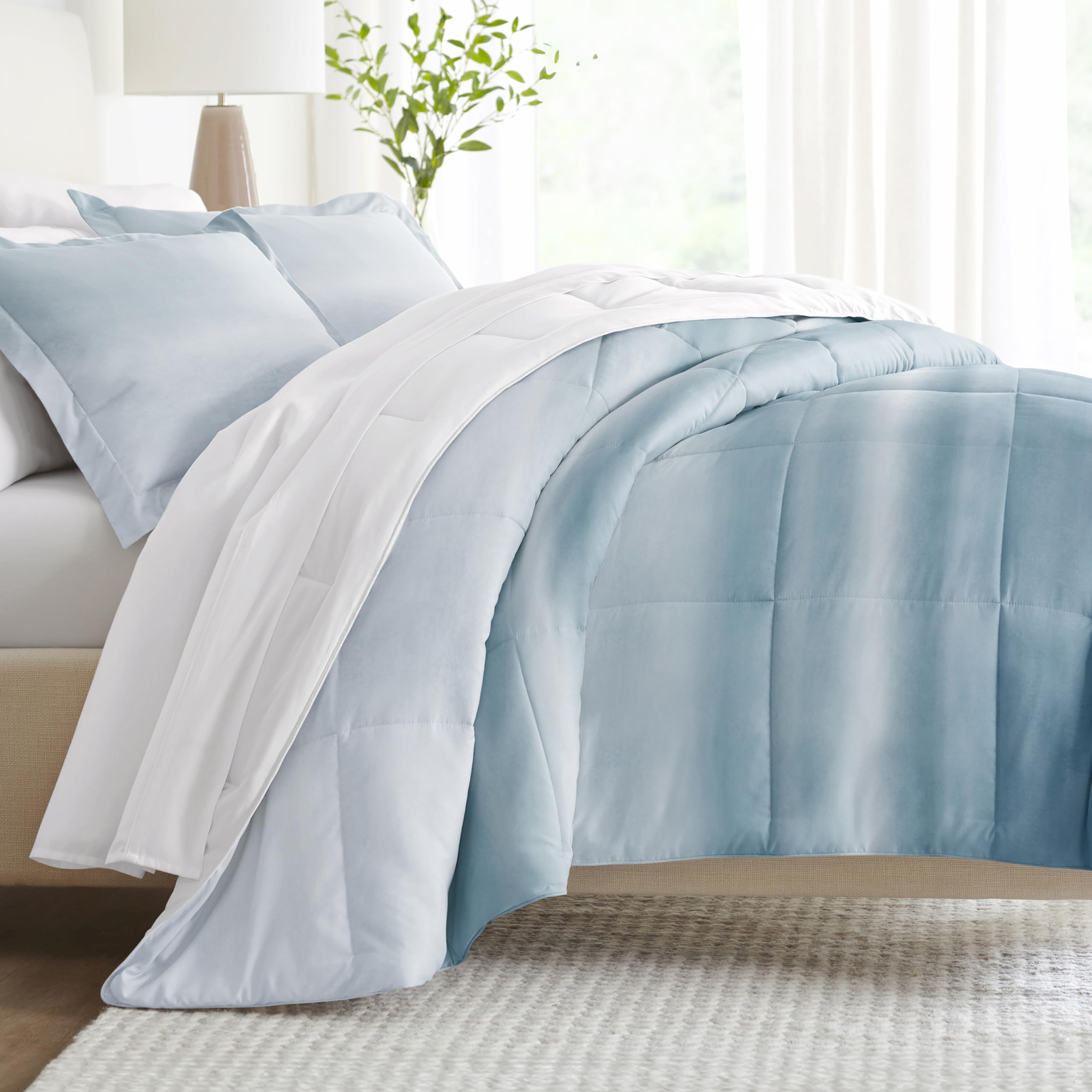 Linen Market Reversible King Size Comforter Set (3 Piece) - Bring Luxury Home With Our Soft And Lightweight Down Alternative Com