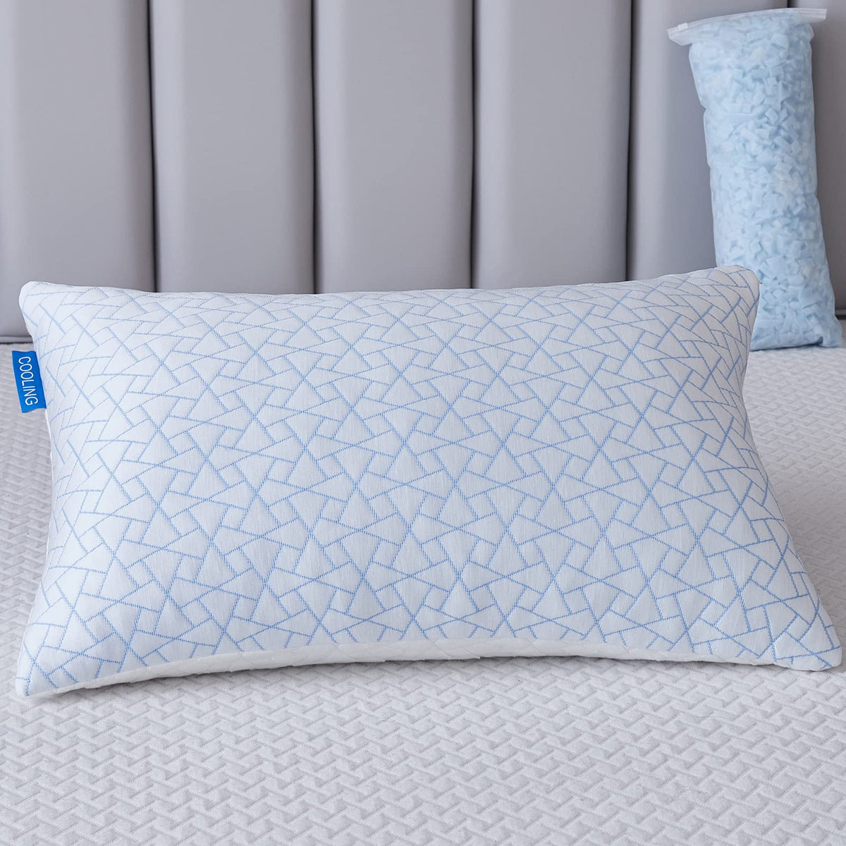 Flanhorest Pillows Queen Size - Memory Foam Pillow For Side And Back Sleeper - Adjustable Bed Pillows Queen For Neck And Shoulde