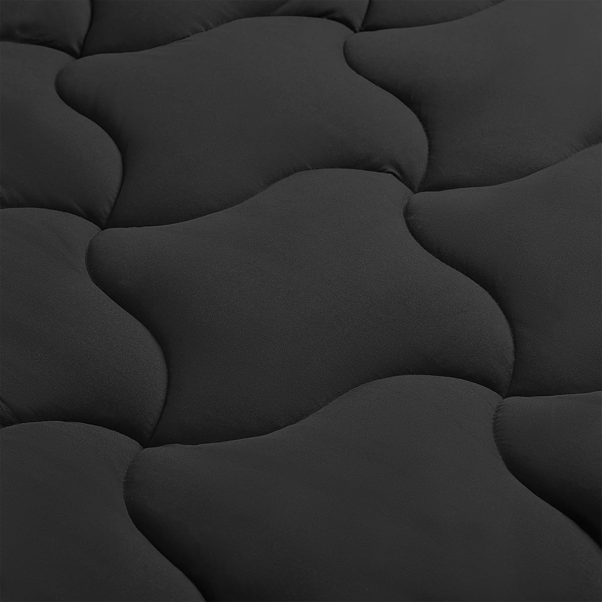 Sleep Zone Cooling Mattress Topper Full Size Mattress Pad, Quilted Fitted Mattress Cover, Machine Washable, Soft Fluffy Down Alt