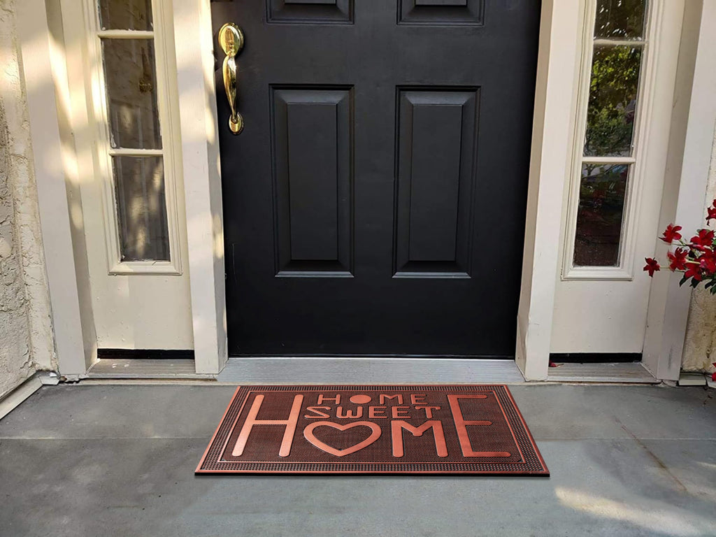 A1 Home Collections A1Hc Rubber Pin Welcome Door Mats 24'X39' For Outdoor Entrance,Fun Designed Floor Mat, Welcome Mats For Fr