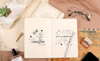 Ruled Notebook/Journal - Premium Thick Paper Faux Leather Classic Writing Notebook With Pocket + Page Dividers Gifts, Banded, La