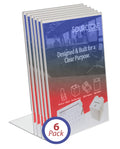Sourceone.Org Acrylic 4 X 6 Slanted Sign Holders (6 Pack)