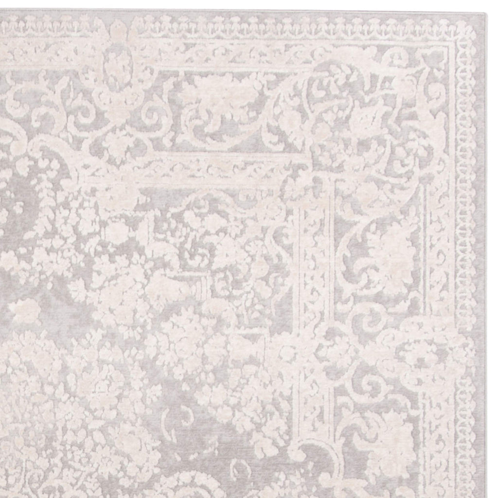 Safavieh Reflection Collection 5' Square Light Grey/Cream Rft664C Vintage Distressed Area Rug
