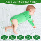 Goonik Queen Mattress Protector, Breathable Bamboo Viscose Waterproof Queen Size Mattress Pad Cover With 6-18 Inches Deep Pocket