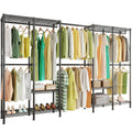 Higeego H5 Pro Heavy Duty Garment Rack, Freestanding Clothes Rack, Wardrobe Closet for Hanging Clothes, Portable Closet Organize