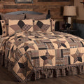 Vhc Brands, Bingham Star, Cotton, 94Wx94L, Queen Quilt, Red