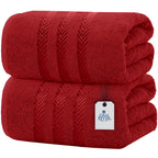 DAN RIVER Bath Sheets Set of 2 - 550 GSM Ultra Soft & Highly Absorbent Sheets - 100% Cotton Jumbo Large Bath Towels for Bathroom