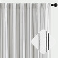 Jinchan Black And White Striped Curtains 63 Inch Length For Living Room Bedroom Black On White Curtains Pinstripe Curtains Privacy Light Filtering Rod Pocket Modern Window Curtains Set 2 Panels