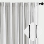 Jinchan Black And White Striped Curtains 63 Inch Length For Living Room Bedroom Black On White Curtains Pinstripe Curtains Privacy Light Filtering Rod Pocket Modern Window Curtains Set 2 Panels