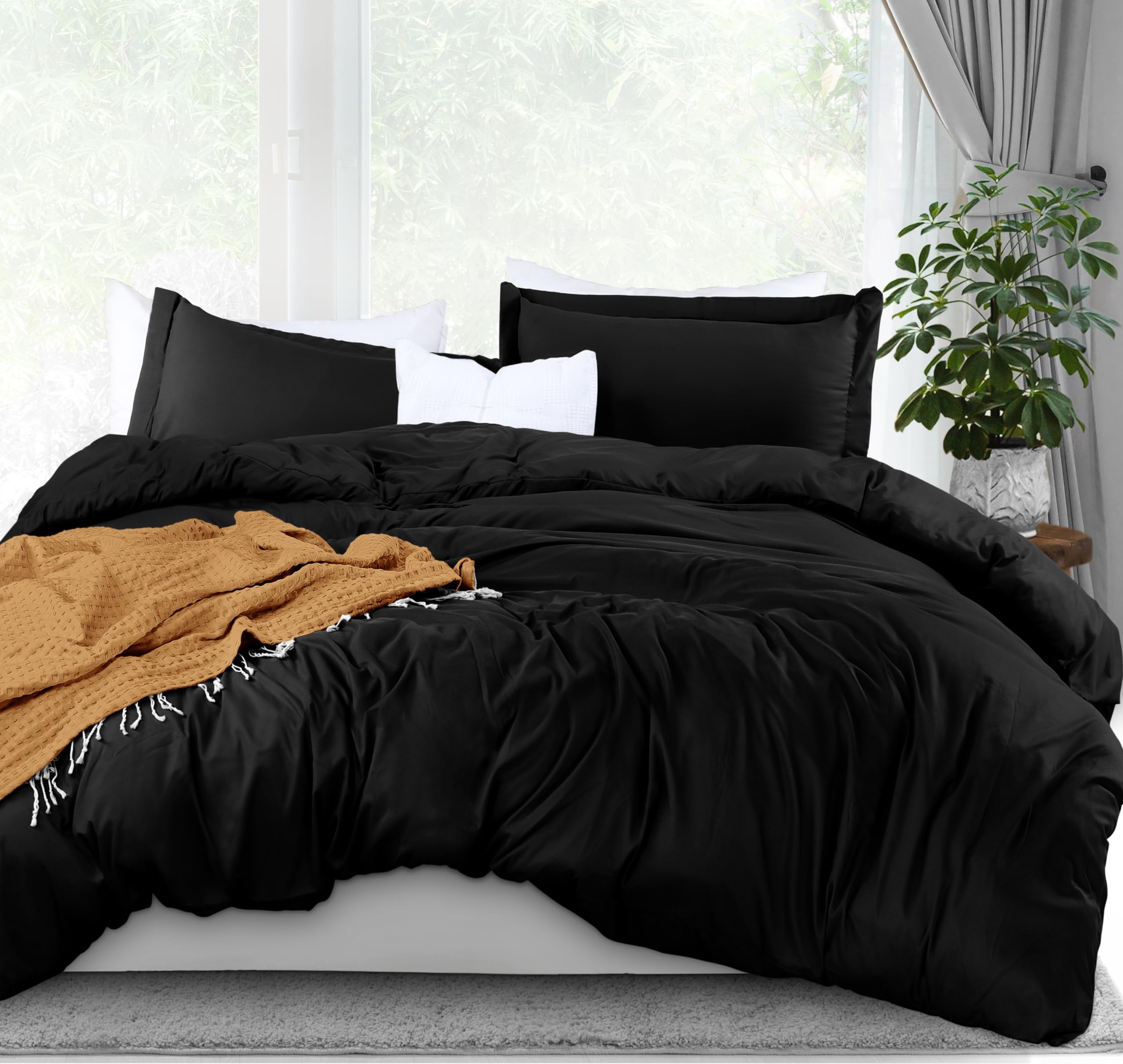 Utopia Bedding Duvet Cover King Size - 1 Duvet Cover With 2 Pillow Shams - 3 Pieces Bedding Duvet Cover With Zipper Closure - So
