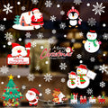 195 PCS Snowflakes Christmas Window Clings Decal Stickers, Xmas Window Stickers Decal 8 Sheets
